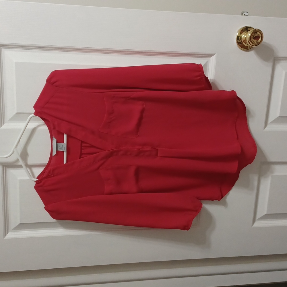 H&M Red Orange blouse
